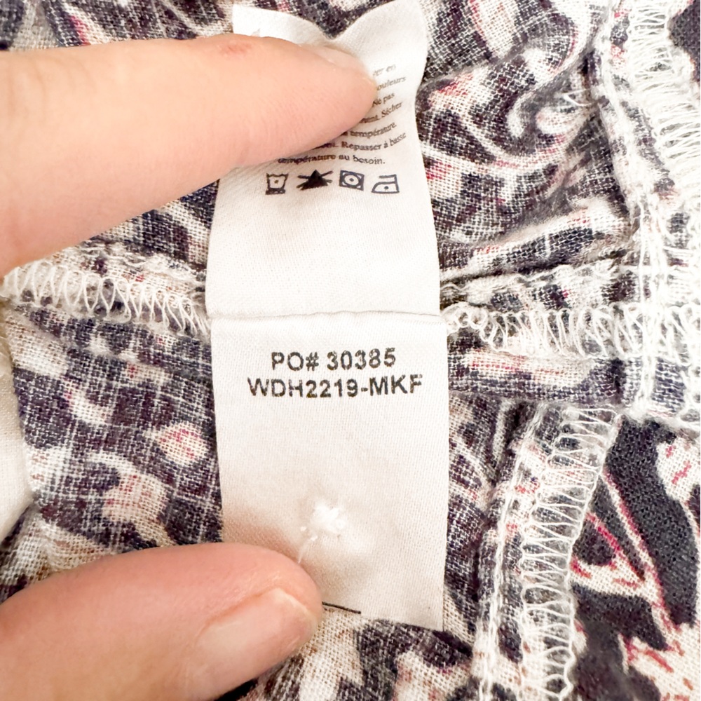 Faherty Isha Sleeveless Pintuck Linen Blend Minidress Midnight Kurala Floral - Picture 10 of 12